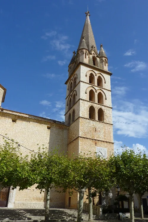 Kirchturm der Santa Maria de Robines in Binissalem.